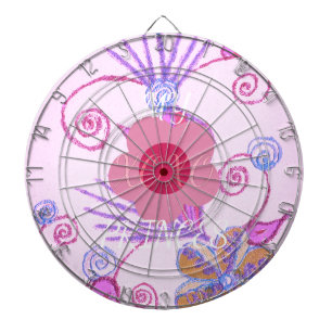 My Little Princess: Baby Pink Vector Inspirational Dartboard