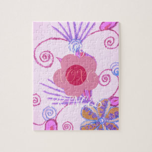 My Little Princess: Baby Pink Vector Inspirational Jigsaw Puzzle