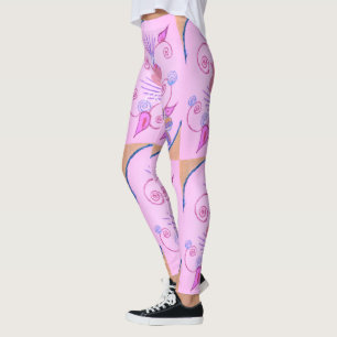 My Little Princess: Baby Pink Vector Inspirational Leggings