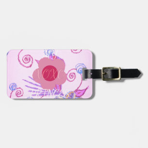 My Little Princess: Baby Pink Vector Inspirational Luggage Tag