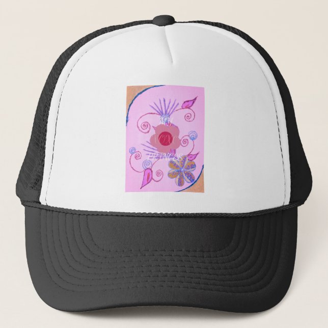 My Little Princess: Baby Pink Vector Inspirational Trucker Hat (Front)