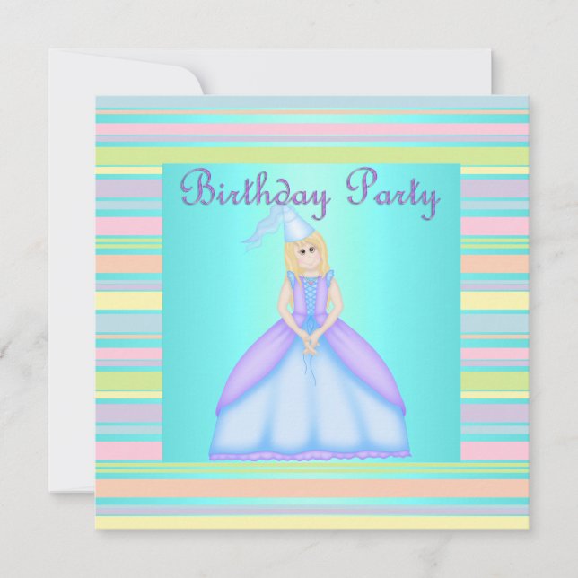 MY LITTLE PRINCESS BIRTHDAY PARTY INVITATION2 INVITATION (Front)