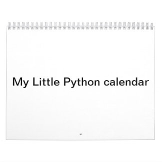 My Little Python calendar