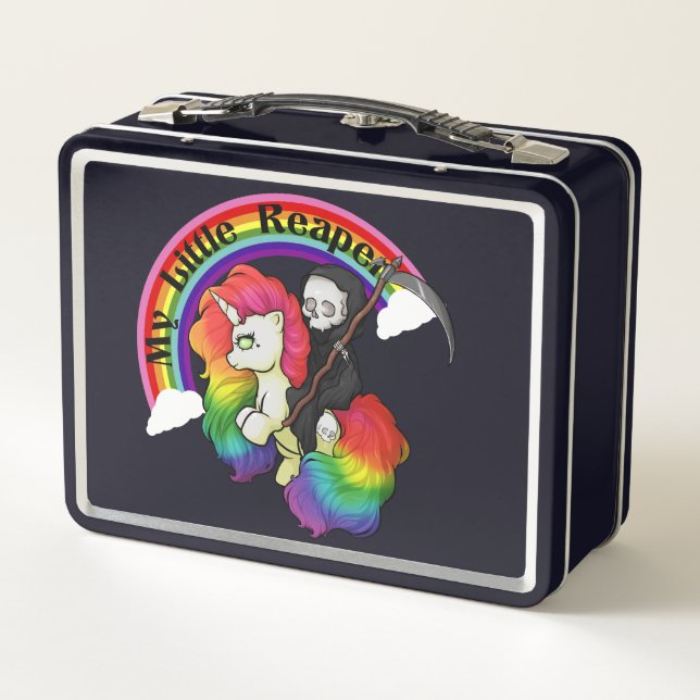 My Little Reaper Metal Lunch Box (Back)