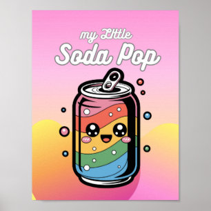 My little Soda Pop Can Face Bubbles Photo Print