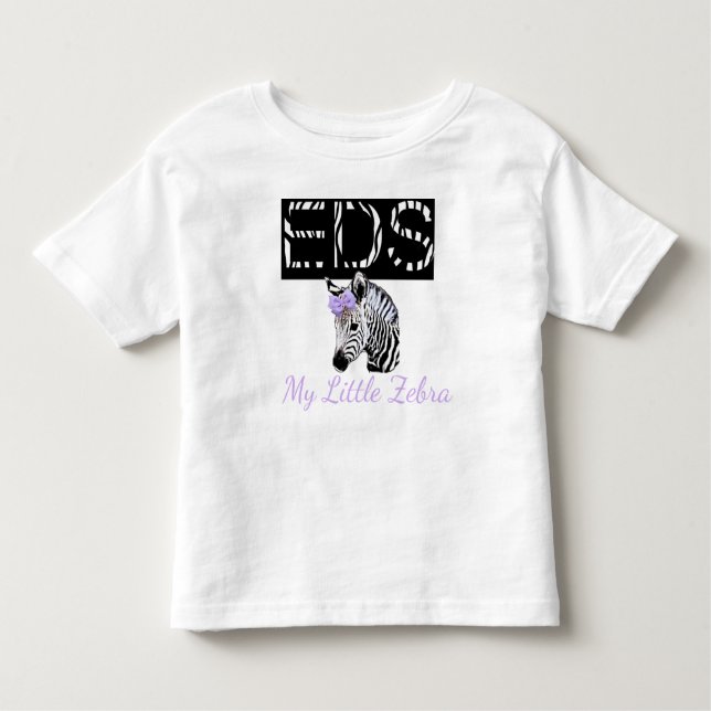 My Little Zebra EDS Ehler-Danlos Sydrome Shirt (Front)