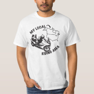My Local Riding Area - I've Been Everywhere List T-Shirt