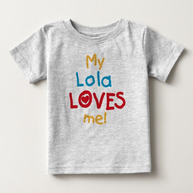 My Lola Loves Me T-shirts and Gifts (Front)