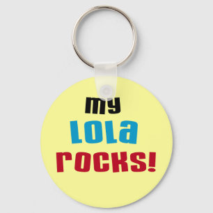 My Lola Rocks T-shirts and Gifts Key Ring
