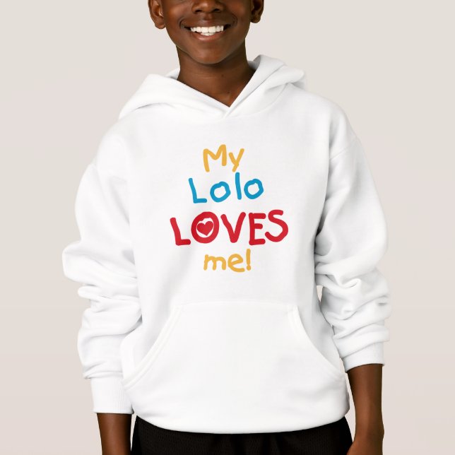 My Lolo Loves Me T-shirts and Gifts (Front)
