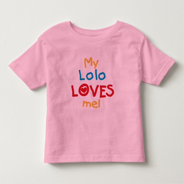 My Lolo Loves Me T-shirts and Gifts (Front)