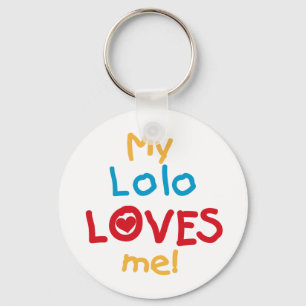 My Lolo Loves Me T-shirts and Gifts Key Ring
