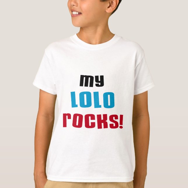My Lolo Rocks T-shirts and Gifts (Front)