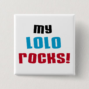 My Lolo Rocks T-shirts and Gifts 15 Cm Square Badge
