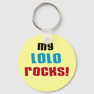 My Lolo Rocks T-shirts and Gifts Key Ring