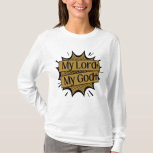 My Lord My God Biblical Cross Women's Long Sleeve T-Shirt