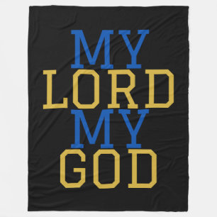 My Lord My God Biblical Fleece Blanket
