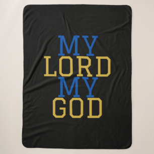 My Lord My God Biblical Sherpa Blanket