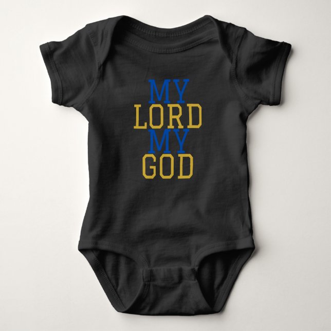 My Lord My God Biblical Unisex Baby Bodysuit (Front)