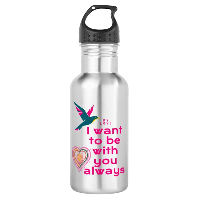 My love 532 ml water bottle (Front)