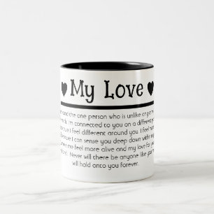 My Love Boyfriend Husband   Two-Tone Coffee Mug