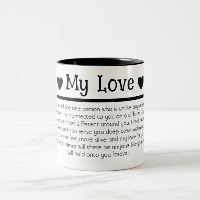 My Love Boyfriend Husband | Two-Tone Coffee Mug (Center)