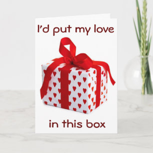 MY LOVE FOR U WON'T FIT IN THIS BOX HOLIDAY CARD