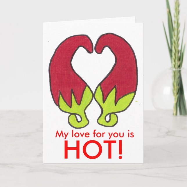 My love for you is , HOT! Holiday Card (Front)