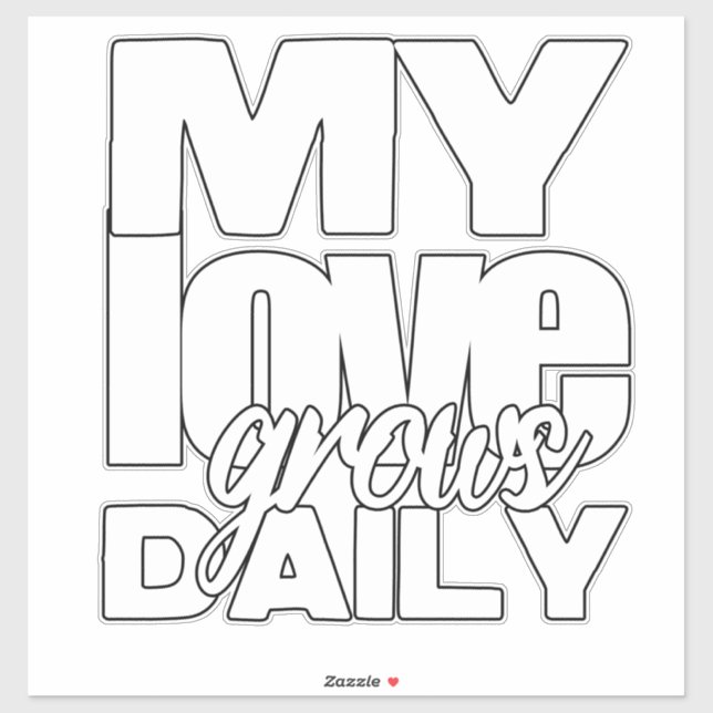My Love Grows Daily (Sheet)