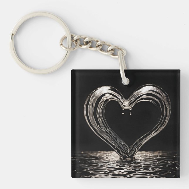 My Love Is Deep Key Ring (Front)