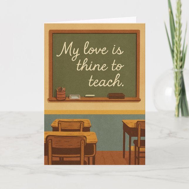 My love is thine to teach  card (Front)