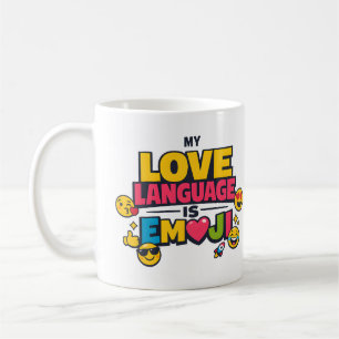 My Love Language Is Emoji Mug