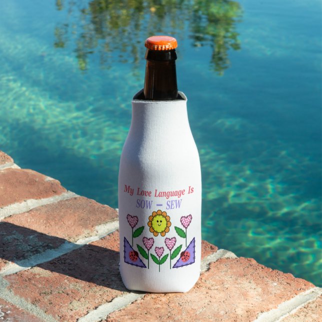 My Love Language Is Sow - Sew Bottle Cooler (In Situ Pool)