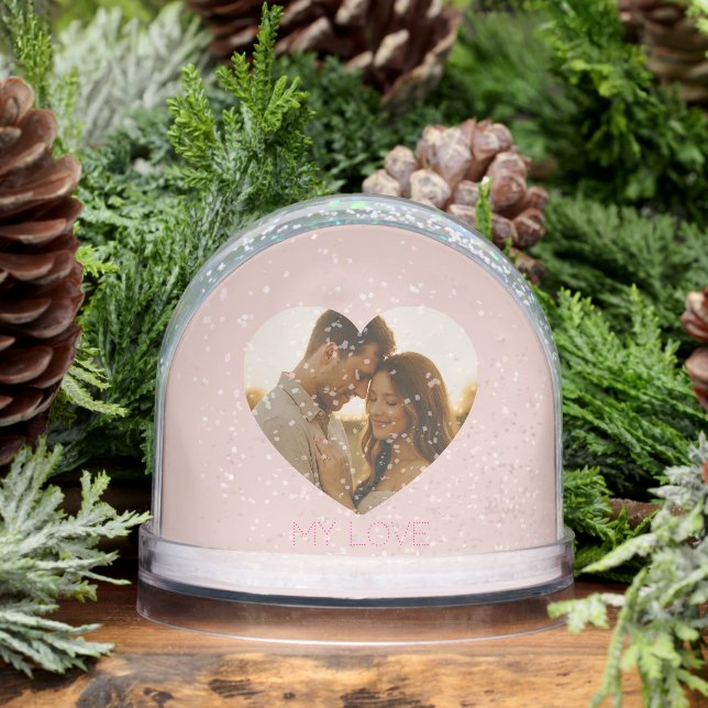My love Minimal couple custom Snow Globes Snowglobe (Winter)