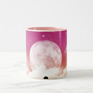 My Love, Mom Amour (le ciel étoire) l'huile Two-Tone Coffee Mug