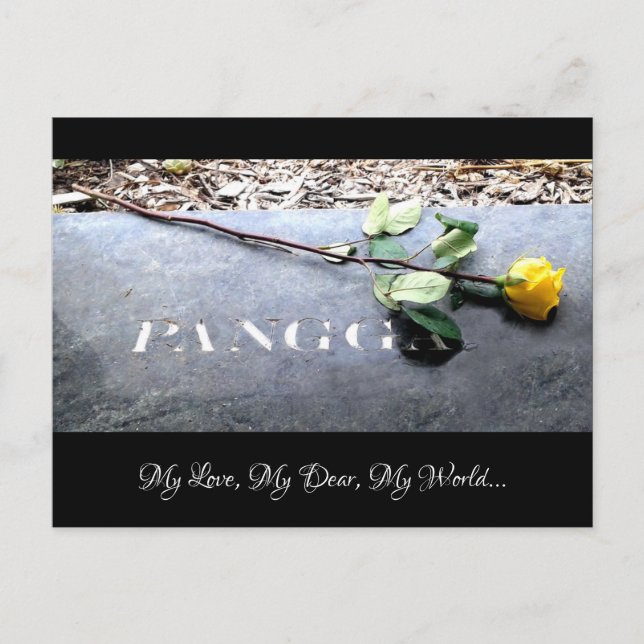 My Love, My Dear, My World... Postcard (Front)