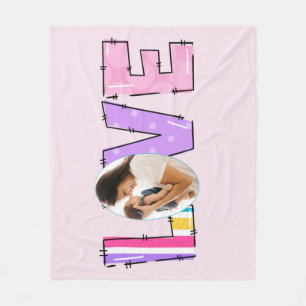 My Love My Family   Create Your Own Photo Fleece Blanket