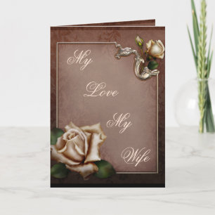 My Love My Wife Thank You Card