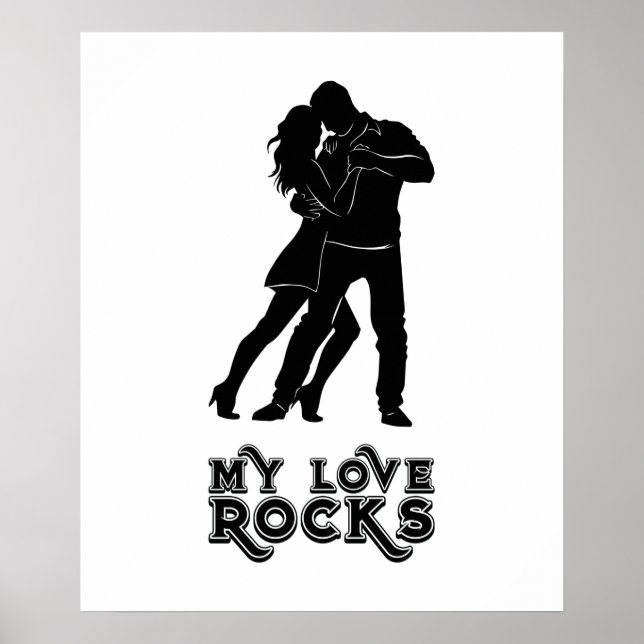 My Love Rocks - Dancing Couple Poster (Front)