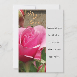 My Love (rose) Card