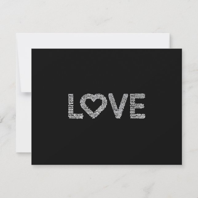 My Love RSVP Card (Front)