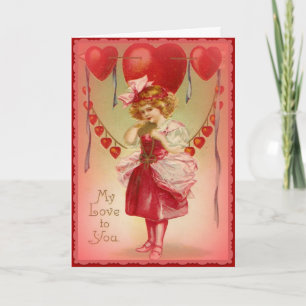 My Love to You - Vintage Valentine Card