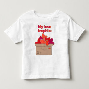 My love trophies in box full of Valentines hearts Toddler T-Shirt