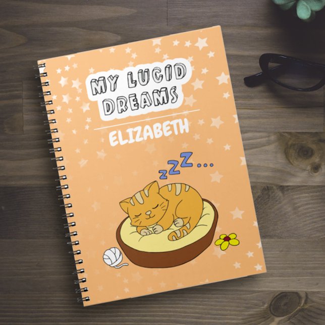 My Lucid Dreams Doddles Sleeping Cat Notebook (Creator Uploaded)