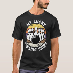 My Lucky Bowling Shirt Vintage Funny Bowler