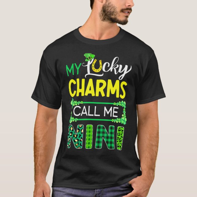 My Lucky Charms Call Me Nini St Patricks Day Women T-Shirt (Front)