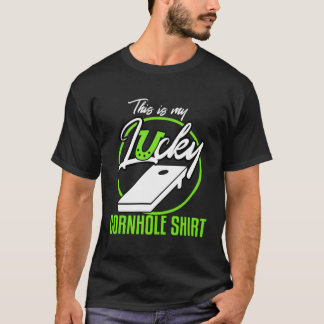 My Lucky Cornhole Shirt Funny Bean Bag Toss Game G