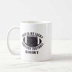 My Lucky Fantasy Footll Shirt Vintage Footll Seaso Coffee Mug