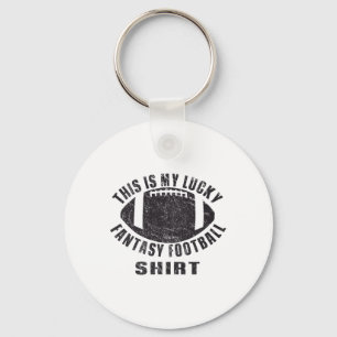 My Lucky Fantasy Footll Shirt Vintage Footll Seaso Key Ring