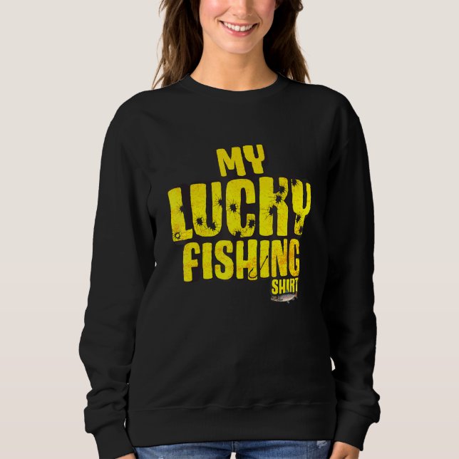 My Lucky Fishing Costume - Freshwater Fish Bass Fi Sweatshirt (Front)
